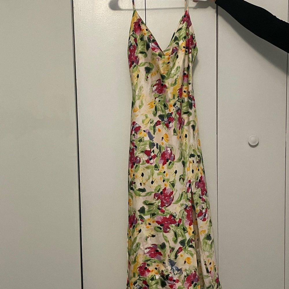 Floral Spaghetti Strap Maxi Dress